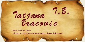 Tatjana Bracović vizit kartica